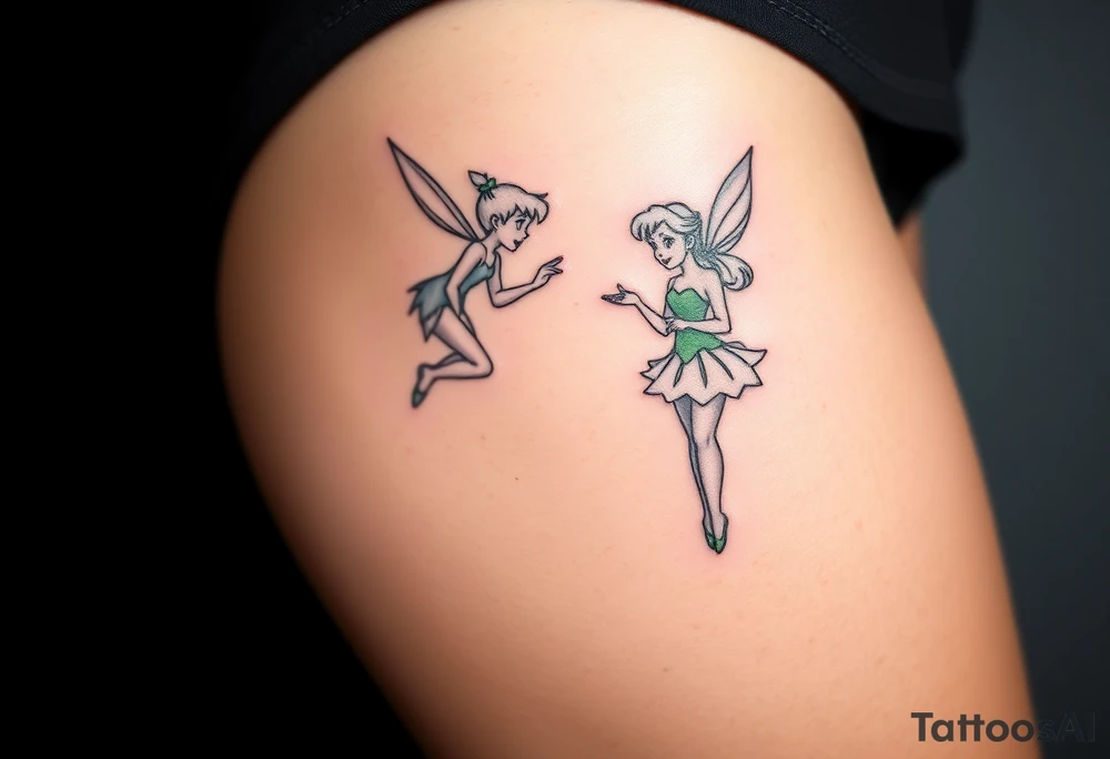 Peter pan, Tinker Bell and Wendy tattoo idea