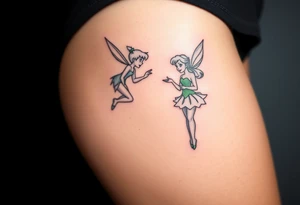 Peter pan, Tinker Bell and Wendy tattoo idea