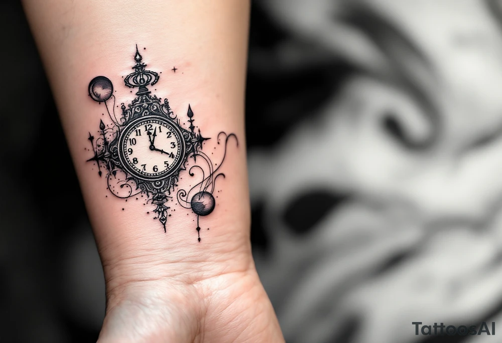 salvadore dali melting clocks tattoo idea