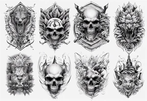 men's sleeve tattoo idea