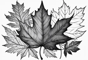 maple leaf tattoo idea