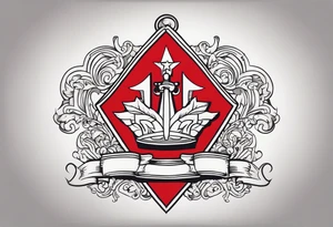the old cuban crest tattoo idea