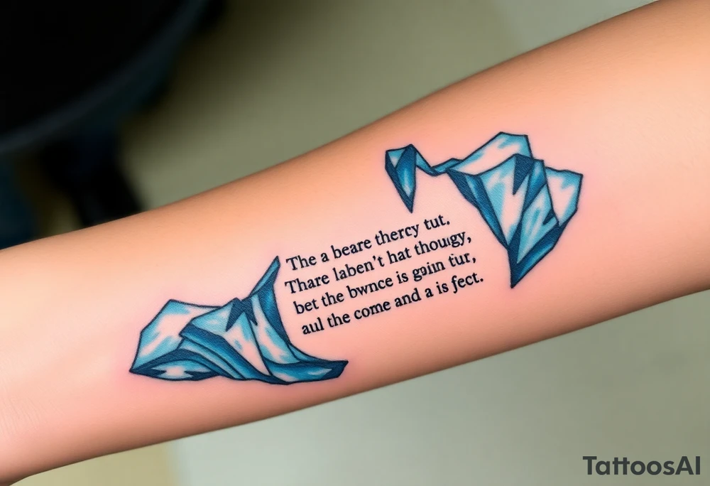 Iceberg, invictus poem, family tattoo idea