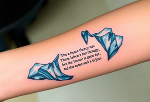 Iceberg, invictus poem, family tattoo idea