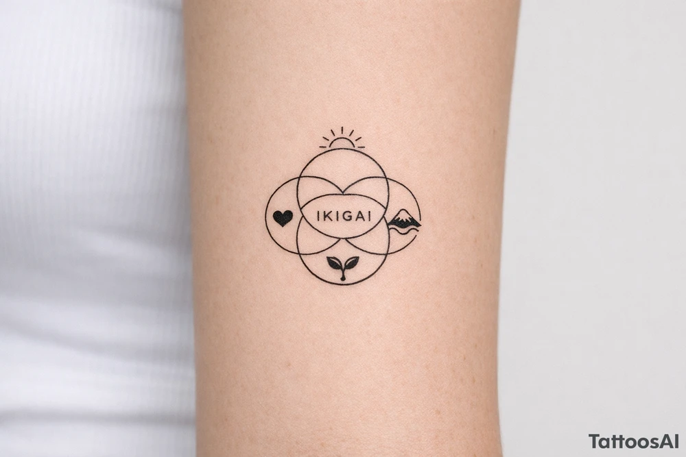 ikigai japanese purpose symbol tattoo tattoo idea