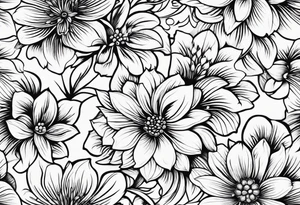 FLORAL PATTERN, SEEMLESS tattoo idea
