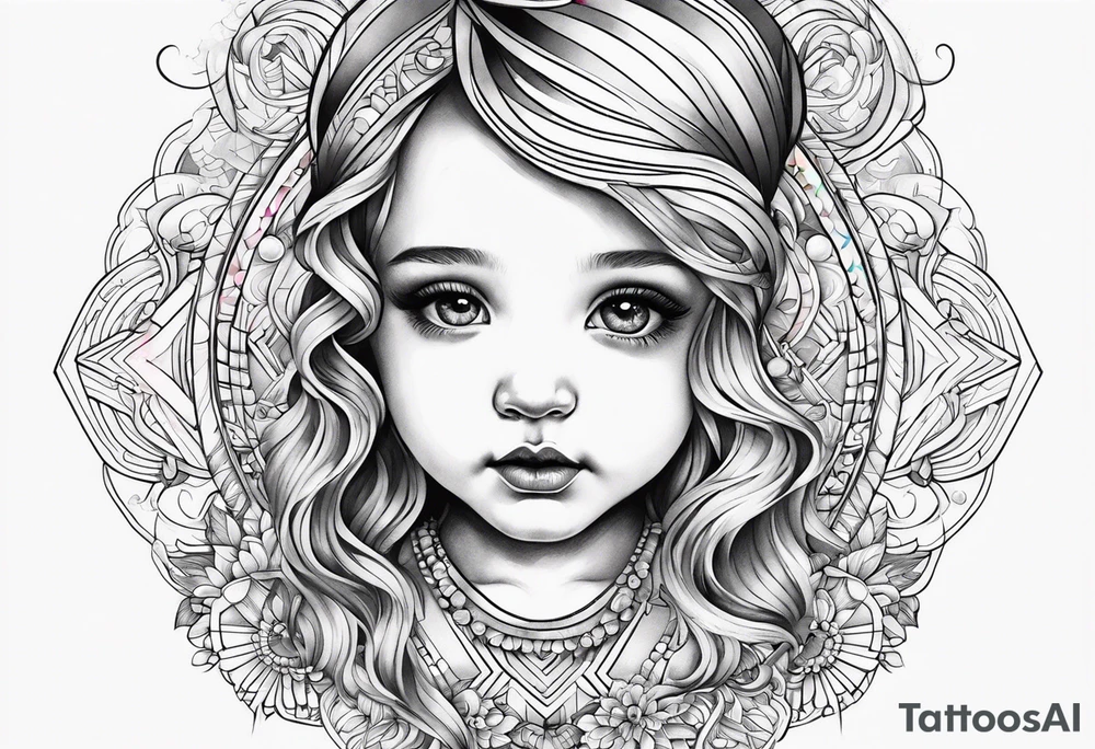 Rainbow baby tattoo idea