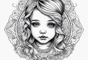 Rainbow baby tattoo idea
