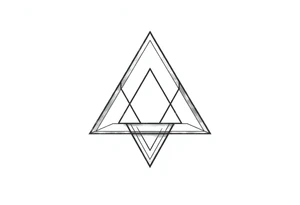 I want triangle. Spirit mind and body. Three triangles tattoo idea