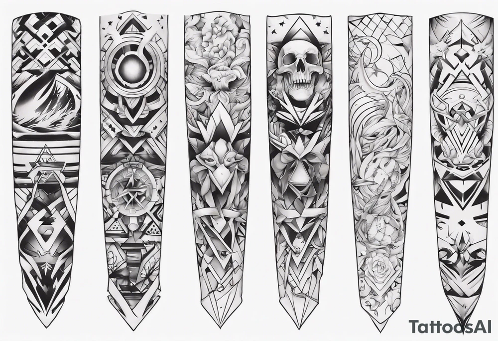 full arm sleeve tattoo tattoo idea