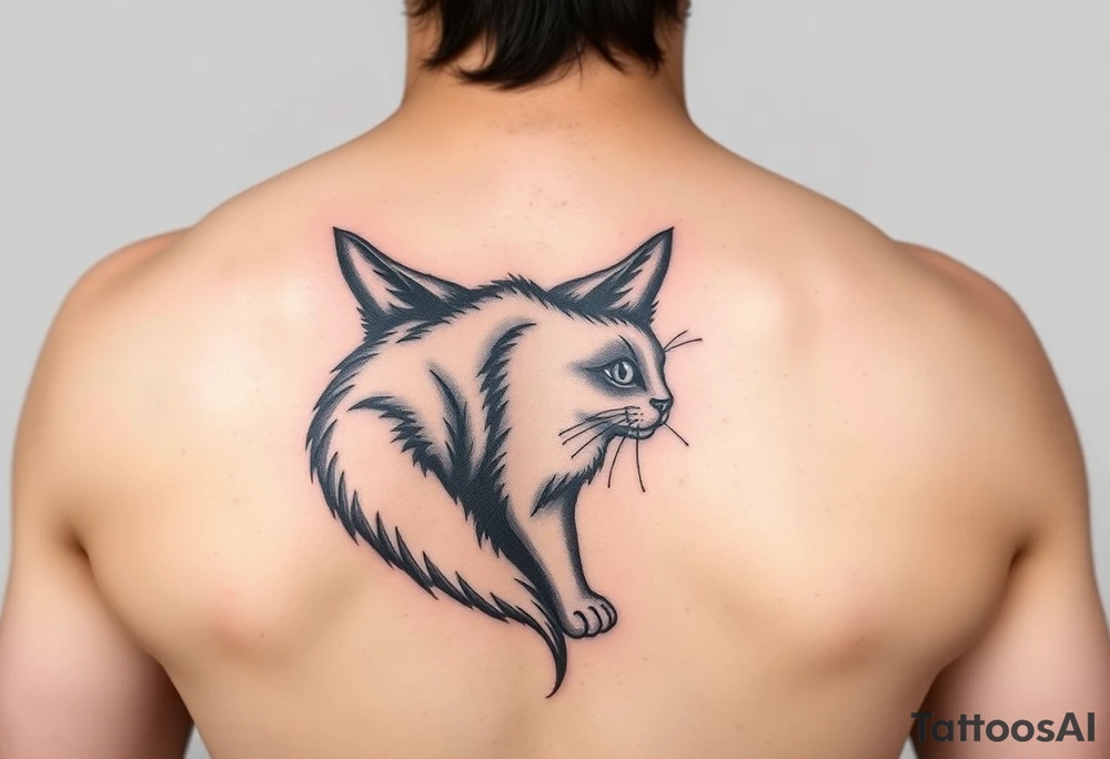 Black Cat tattoo idea