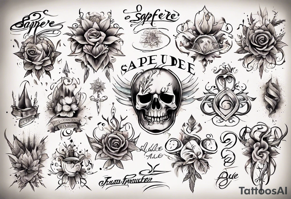 " sapere aude" Traumfänger tattoo idea