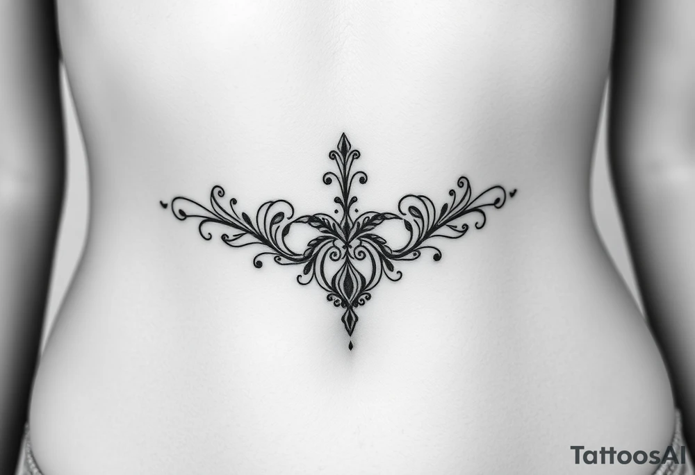linear tattoo idea