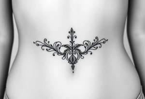 linear tattoo idea