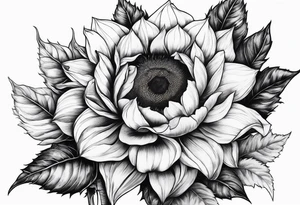 Sunflower, book, flower rose tattoo idea