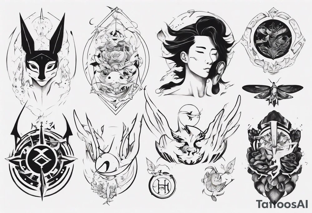 combining E and H tattoo idea
