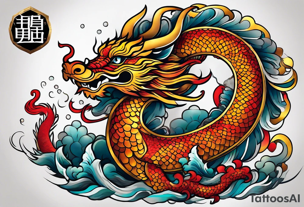 I want to make 12 Chinese zodiac animals in such a way that they give out the shape of the dragon.
It would start with a dragon and end with a snake. tattoo idea