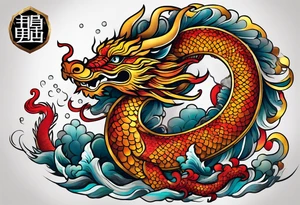 I want to make 12 Chinese zodiac animals in such a way that they give out the shape of the dragon.
It would start with a dragon and end with a snake. tattoo idea