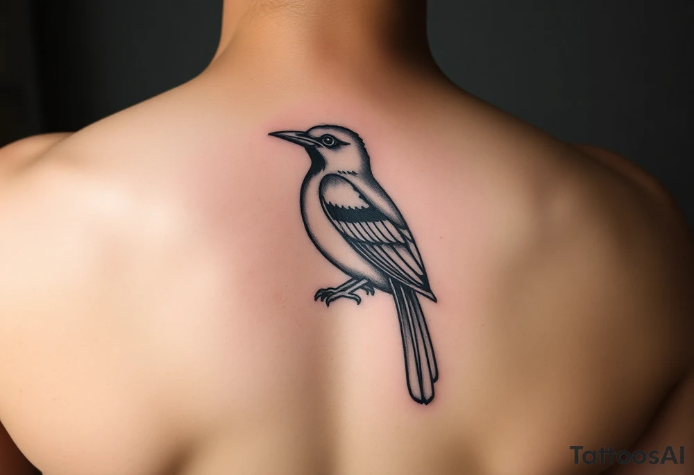 Tattto representing Jamaica with the Trochilus polytmus bird tattoo idea