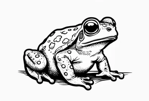 Toad pointing at space tattoo idea
