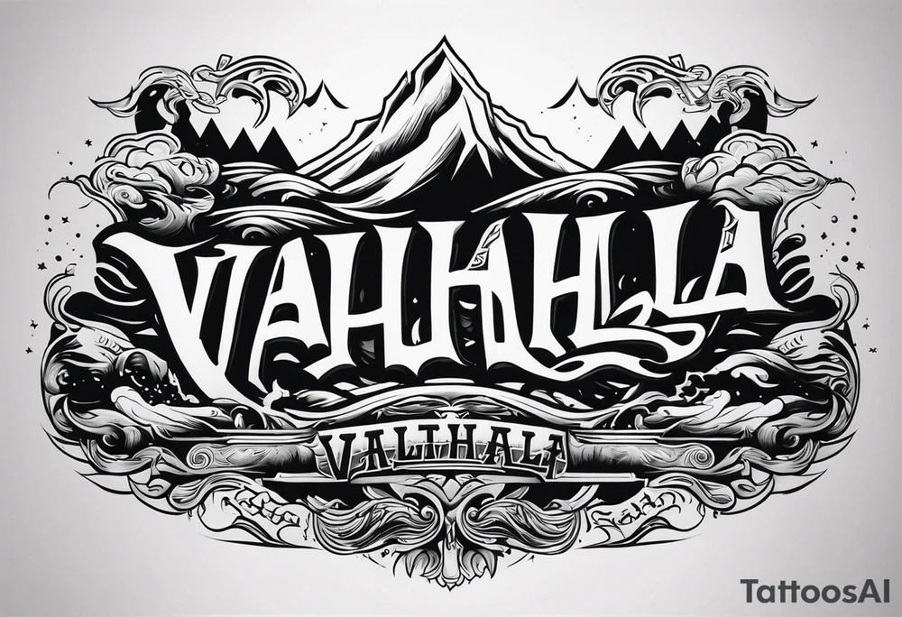 Valhalla mist tattoo idea