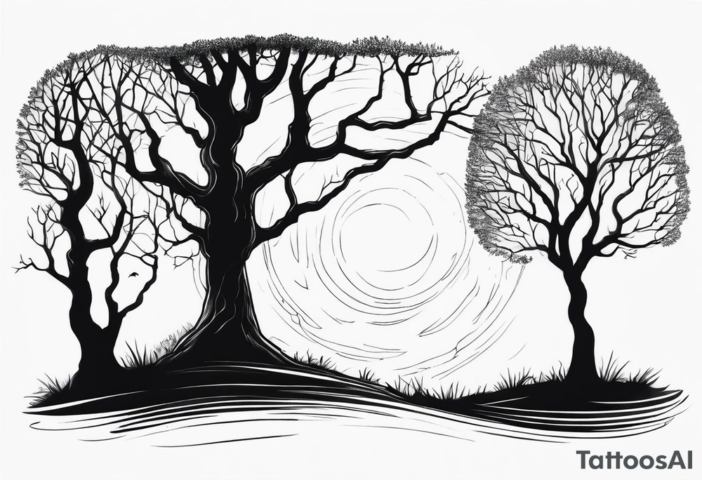 Creepy Tree tattoo idea