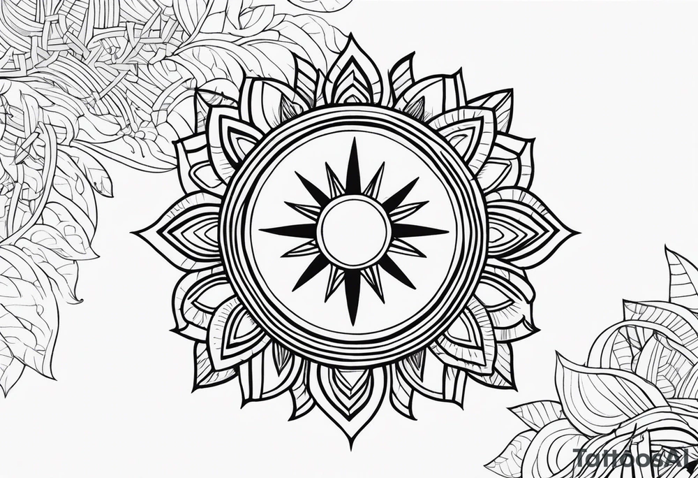Filipino Sun tattoo idea