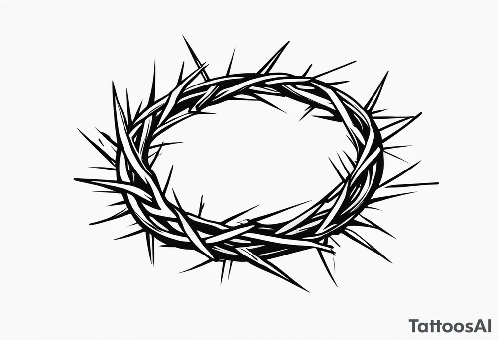 Crown of thorns tattoo idea