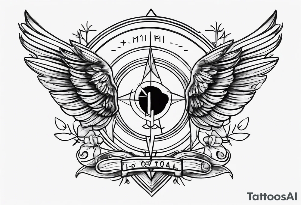 Memorial tattoo for someone who loved painting and drawing tattoo idea