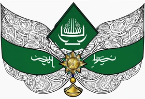 Saudi Arabia flag tattoo idea