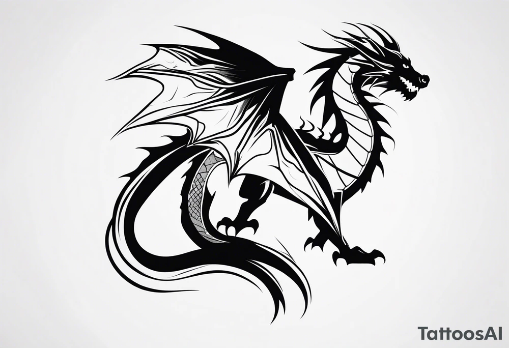 dragon tattoo idea