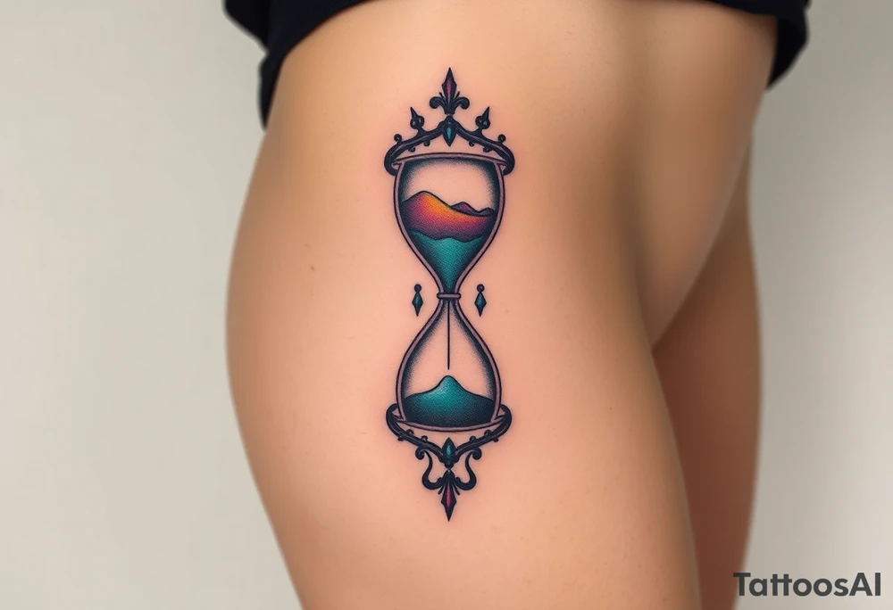 hourglass tattoo idea