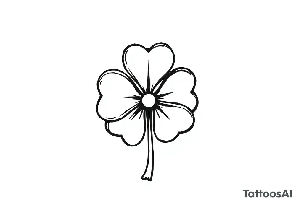 Irish clover tattoo idea