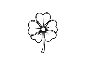 Irish clover tattoo idea