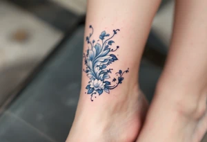 japanese chracters 幸せ 美しい 風 (Kaze) – Wind
Color: Light blue and white, representing movement, freedom, and the natural flow of air. tattoo idea