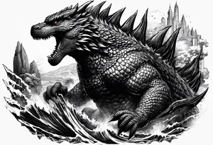 Godzilla tattoo idea
