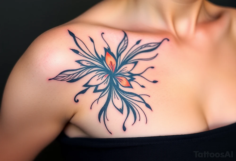 A tatuagem deve expressar força, liberdade e conexão com a multiplicidade da vida, incorporando elementos abstratos e fluidos, com linhas que sugiram movimento e transformação contínua. Evite clichês e busque um design original e significativo. tattoo idea