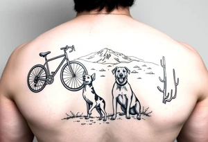 bicycles, love, Pacific Northwest, Arizona desert, dogs tattoo idea