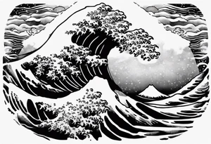 The greal wave off kanagawa tattoo idea