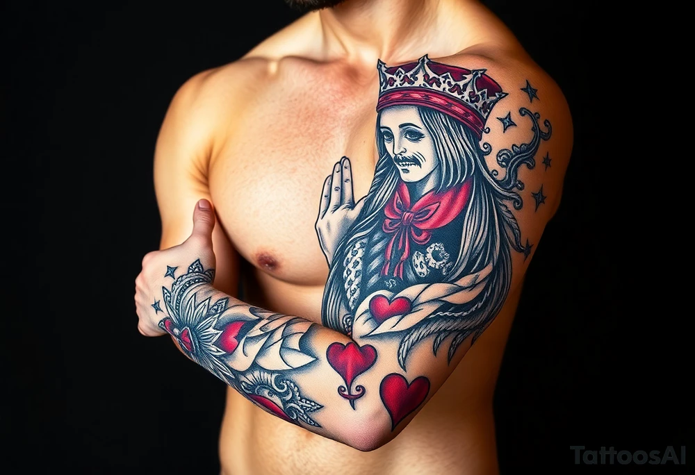 king of hearts
love tattoo idea