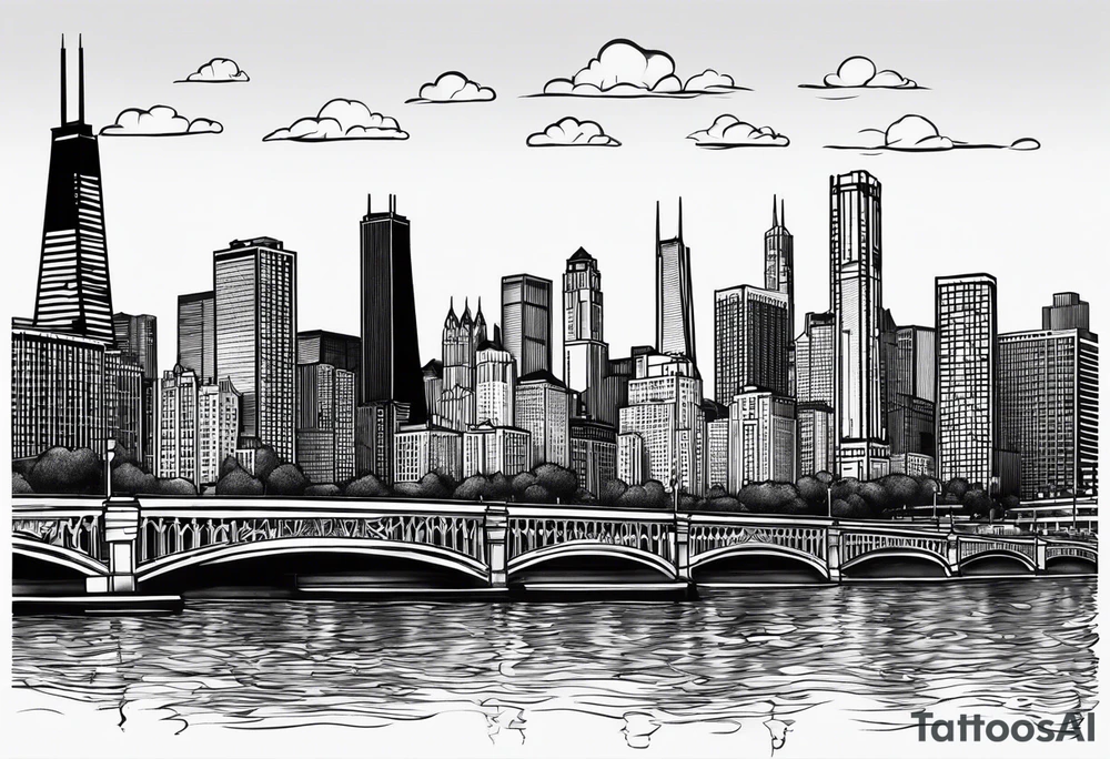 Chicago Skyline tattoo idea