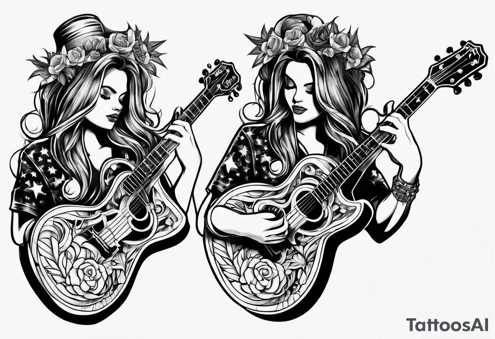 Rock a billy tattoo idea