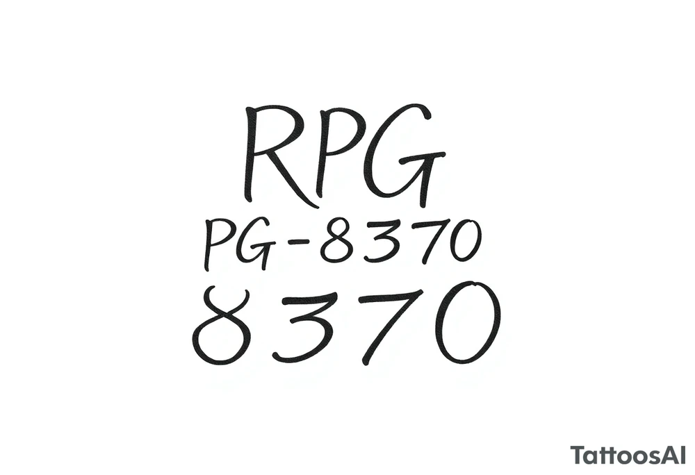 RPG-8370 tattoo idea