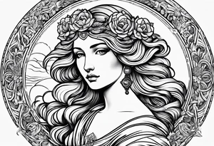 Venus the goddess tattoo idea