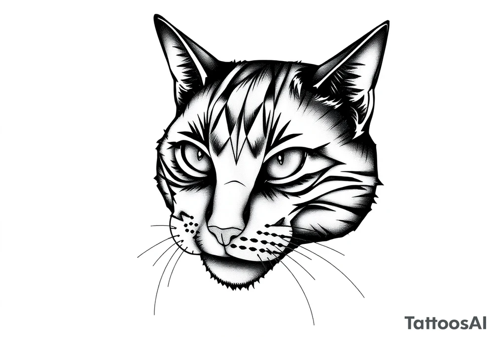 Black Cat tattoo idea