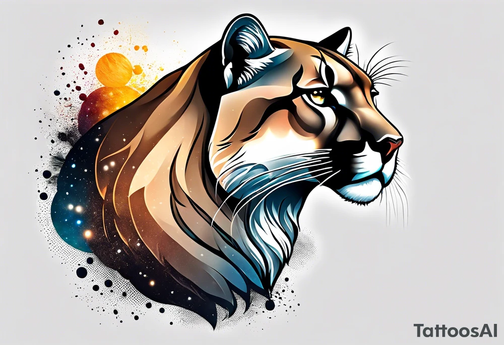 Mountain lion tattoo idea
