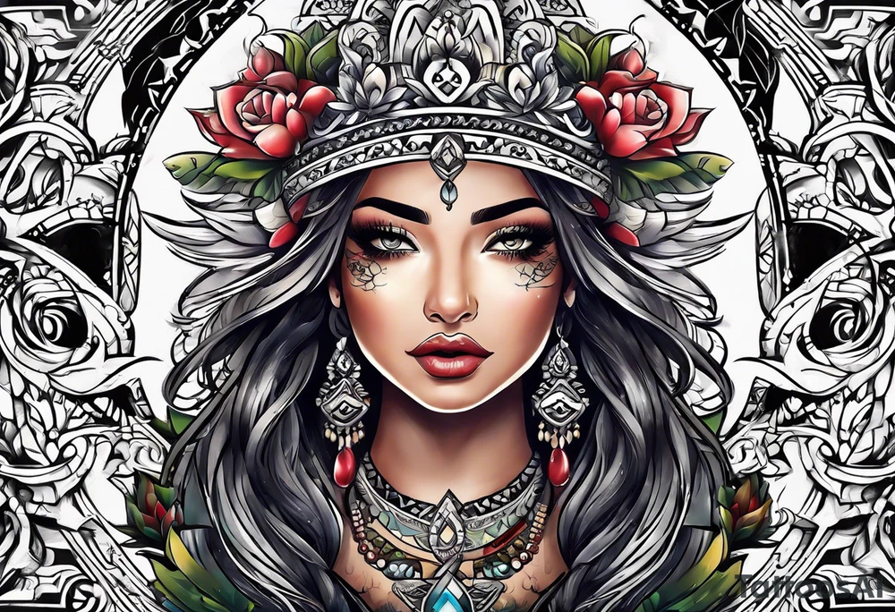 ITZEL word tattoo idea