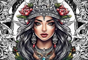 ITZEL word tattoo idea