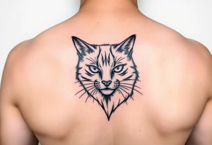 black cat tattoo idea