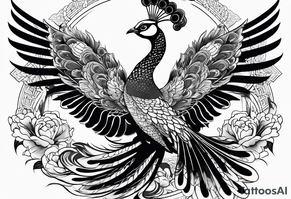 chinese peacocks flying
scary looking
demonic tattoo idea